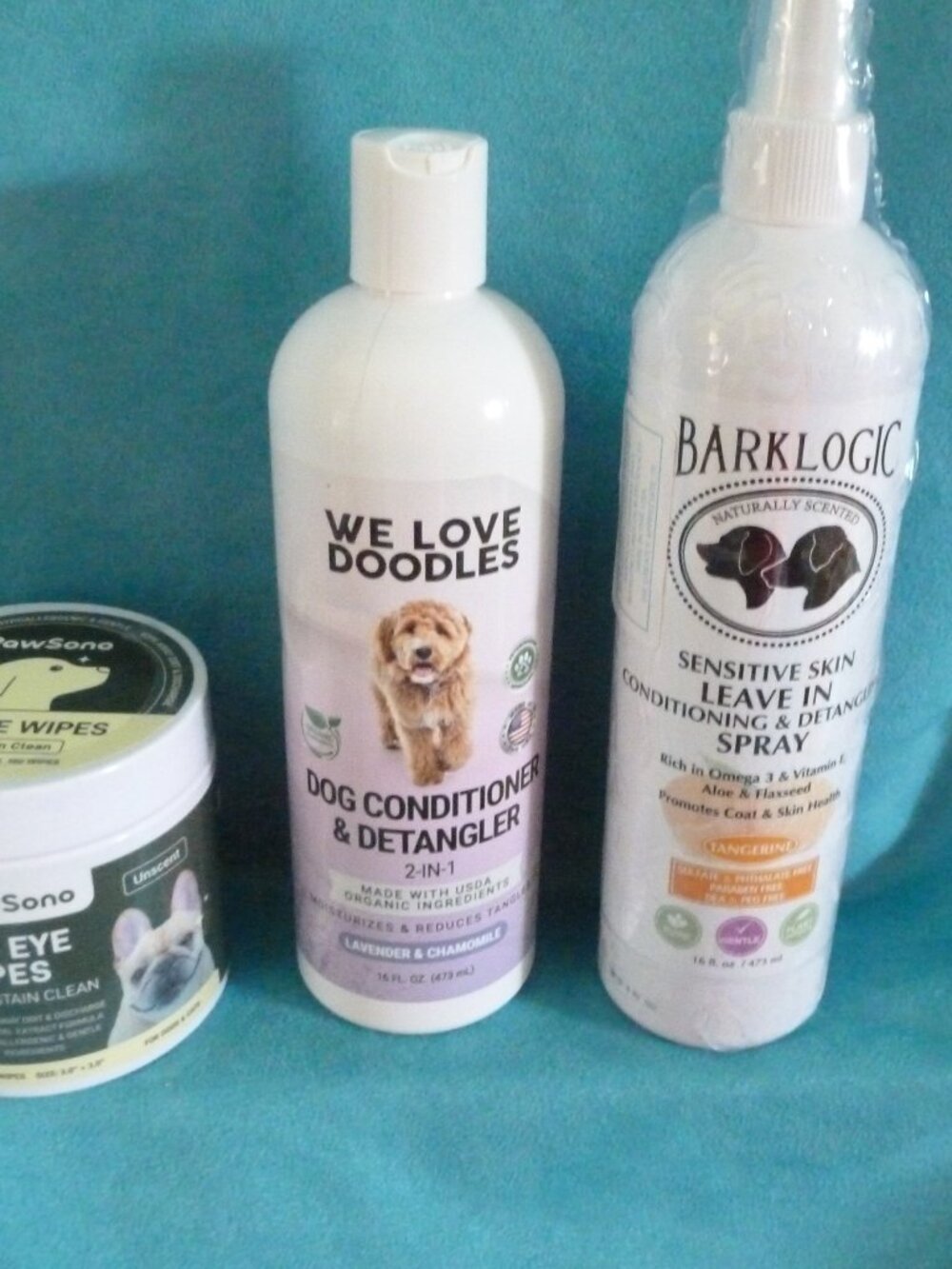 Lot Dog-We Love Doodles Dog Conditioner,BarkLogic Sensitive Detangling,Eye WIpes